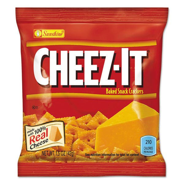 Sunshine® Cheez-it Crackers, 1.5 oz Bag, Reduced Fat, 60/Carton (KEB122264)