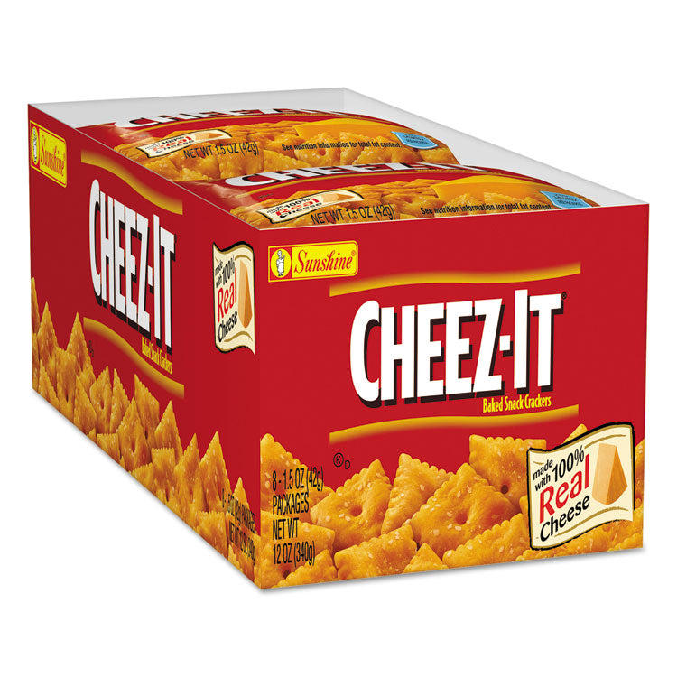 Sunshine® Cheez-it Crackers, 1.5 oz Bag, Reduced Fat, 60/Carton (KEB122264) Box of 60