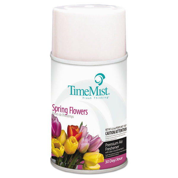 TimeMist® Premium Metered Air Freshener Refill, Spring Flowers, 6.6 oz Aerosol Spray (TMS1042712EA) Each