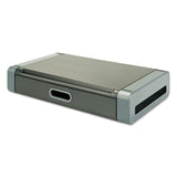 Kantek Monitor Riser, 19" x 11" x 4", Black/Gray, Supports 20 lbs (KTKMS760) Each