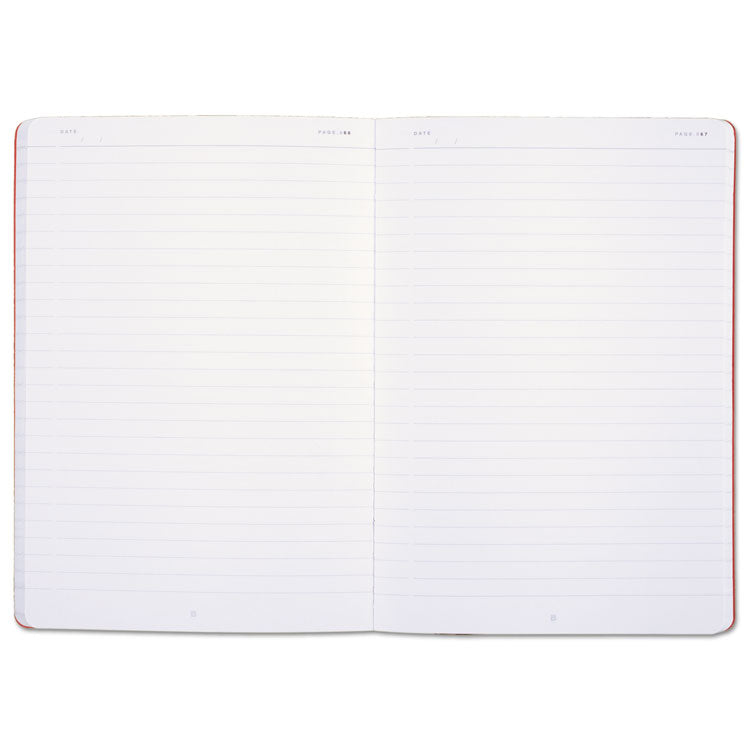 Black n' Red™ Flexible Cover Casebound Notebooks, SCRIBZEE Compatible, 1-Subject, Wide/Legal Rule, Black Cover, (71) 8.25 x 5.75 Sheets (JDK400065000) Each