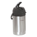 BUNN® 2.5 Liter Lever Action Airpot, Stainless Steel/Black (BUNAIRPOT25) Each