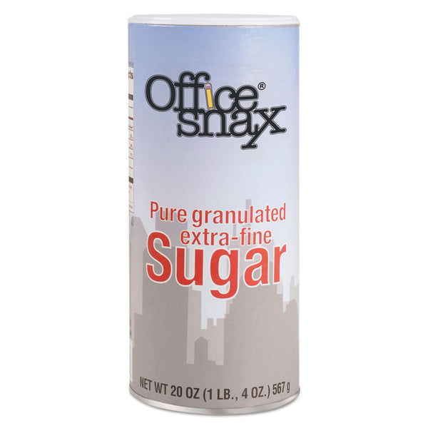 Office Snax® Reclosable Canister of Sugar, 20 oz, 3/Pack (OFX00019G)