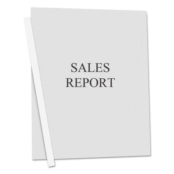 C-Line® Vinyl Report Covers, 0.13" Capacity, 8.5 x 11, Clear/Clear, 50/Box (CLI32557)