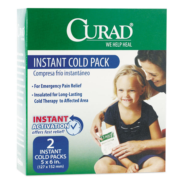 Curad® Instant Cold Pack, 5 x 6, 2/Box (MIICUR961R)