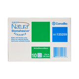 Sur-Fit Natura® Ostomy Barrier Trim to Fit, Standard Wear Stomahesive® Adhesive 45 mm Flange Sur-Fit® Natura® System Hydrocolloid Up to 1 to 1-1/4 Inch Opening 4 X 4 Inch (325406_BX) 10/BX