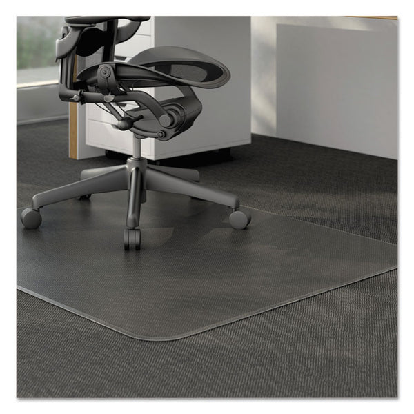 Alera® Moderate Use Studded Chair Mat for Low Pile Carpet, 46 x 60, Rectangular, Clear (ALEMAT4660CLPR)