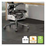 Alera® Moderate Use Studded Chair Mat for Low Pile Carpet, 36 x 48, Lipped, Clear (ALEMAT3648CLPL) Each