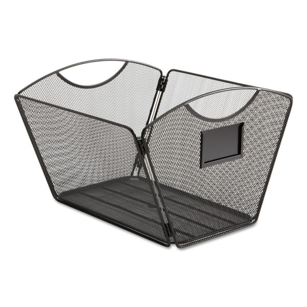 Safco® Onyx Mesh Desktop Tub File, Letter Files, 12.5" x 13.75" x 9.5", Black (SAF2162BL) Each