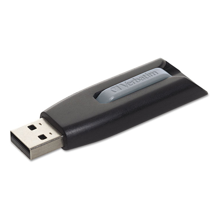 Verbatim® Store 'n' Go V3 USB 3.0 Drive, 64 GB, Black/Gray (VER49174)
