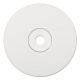 Verbatim® CD-R Printable Recordable Disc, 700 MB, 52x, Spindle, White, 100/Pack (VER95252)