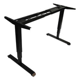 Alera® AdaptivErgo Sit-Stand 3-Stage Electric Height-Adjustable Table Base with Memory Control, 48.06" x 24.35" x 25" to 50.7",Black (ALEHT3SAB) Each