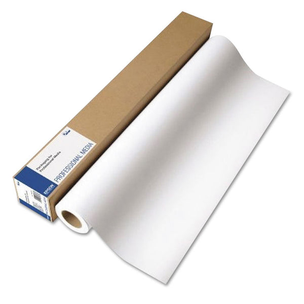 Epson® Exhibition Fiber Paper Roll, 12 mil, 17" x 50 ft, Glossy White (EPSS045188)