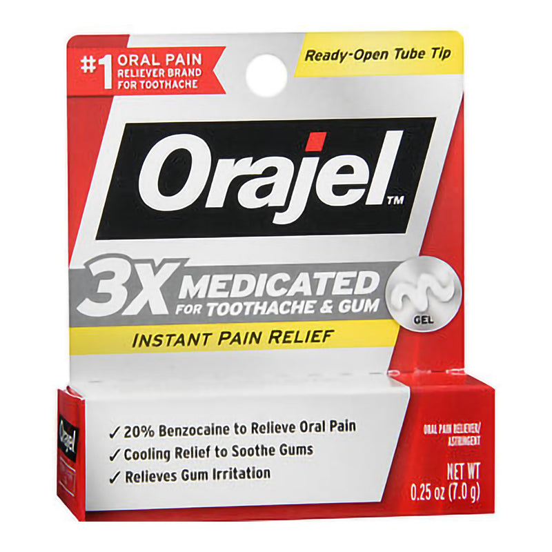 Orajel® Oral Pain Relief 20% Strength Benzocaine Oral Gel 0.25 oz. (765044_EA) 1/EA