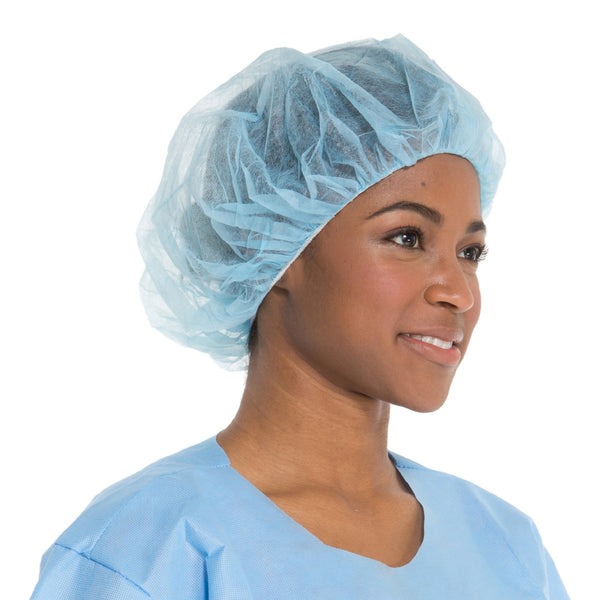 Halyard Bouffant Cap Large Blue Elastic Closure (568460_CS) 500/CS