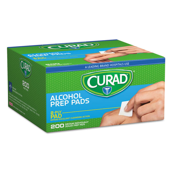 Curad® Alcohol Swabs, 1 x 1, 200/Box (MIICUR45581RBI)