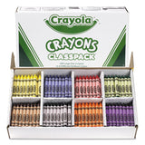 Crayola® Classpack Large Size Crayons, 50 Each of 8 Colors, 400/Box (CYO528038) Box of 400