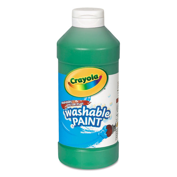 Crayola® Washable Paint, Green, 16 oz Bottle (CYO542016044) Each