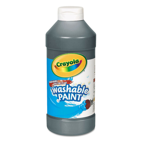 Crayola® Washable Paint, Black, 16 oz Bottle (CYO542016051) Each