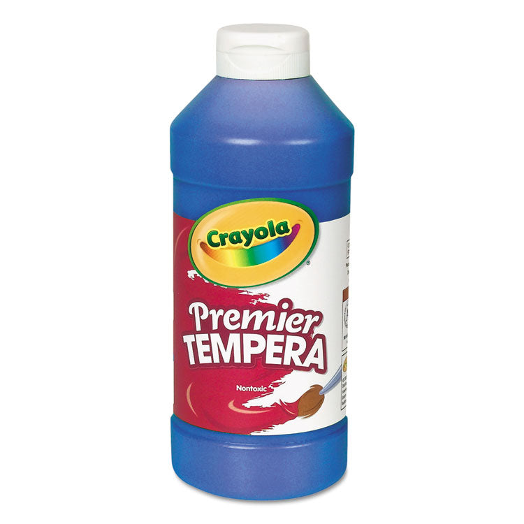 Crayola® Premier Tempera Paint, Blue, 16 oz Bottle (CYO541216042) Each