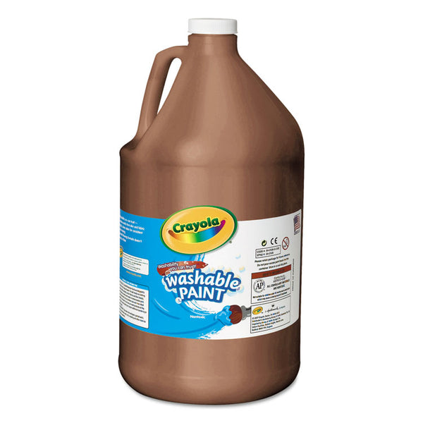 Crayola® Washable Paint, Brown, 1 gal Bottle (CYO542128007) Each