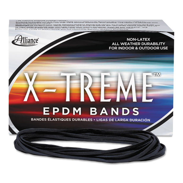 Alliance® X-Treme Rubber Bands, Size 117B, 0.08" Gauge, Black, 1 lb Box, 200/Box (ALL02004) 1 Lb Box