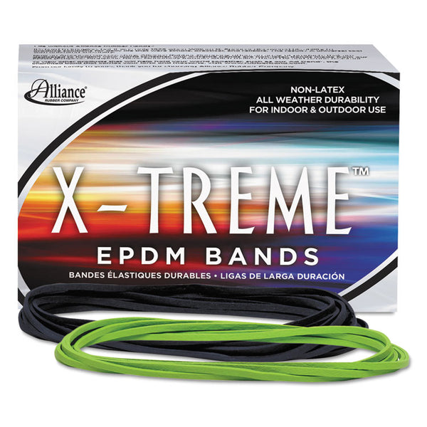 Alliance® X-Treme Rubber Bands, Size 117B, 0.08" Gauge, Lime Green, 1 lb Box, 200/Box (ALL02005) 1 Lb Box