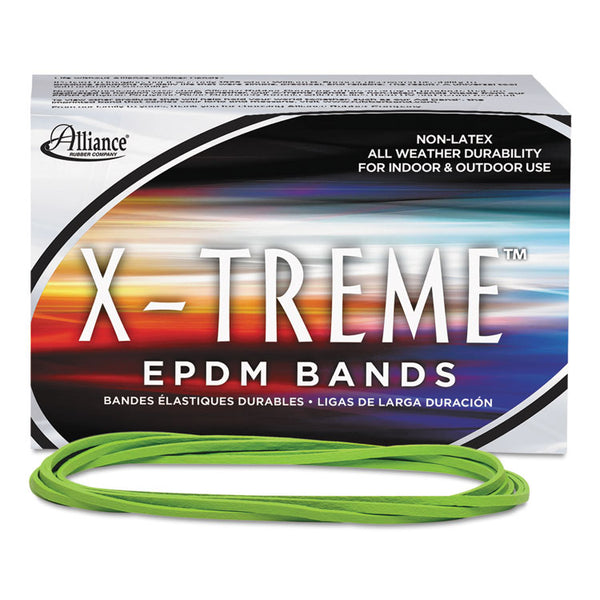 Alliance® X-Treme Rubber Bands, Size 117B, 0.08" Gauge, Lime Green, 1 lb Box, 200/Box (ALL02005) 1 Lb Box