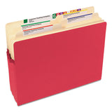 Smead™ Colored File Pockets, 1.75" Expansion, Letter Size, Red (SMD73221)
