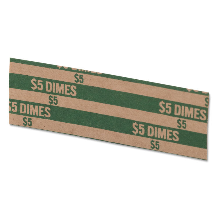 Pap-R Products Flat Coin Wrappers, Dimes, $5, 1000 Wrappers/Box (CTX30010) Box of 1000
