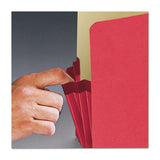 Smead™ Colored File Pockets, 1.75" Expansion, Letter Size, Red (SMD73221)