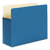 Smead™ Colored File Pockets, 5.25" Expansion, Letter Size, Blue (SMD73235)