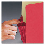 Smead™ Colored File Pockets, 3.5" Expansion, Legal Size, Red (SMD74231)