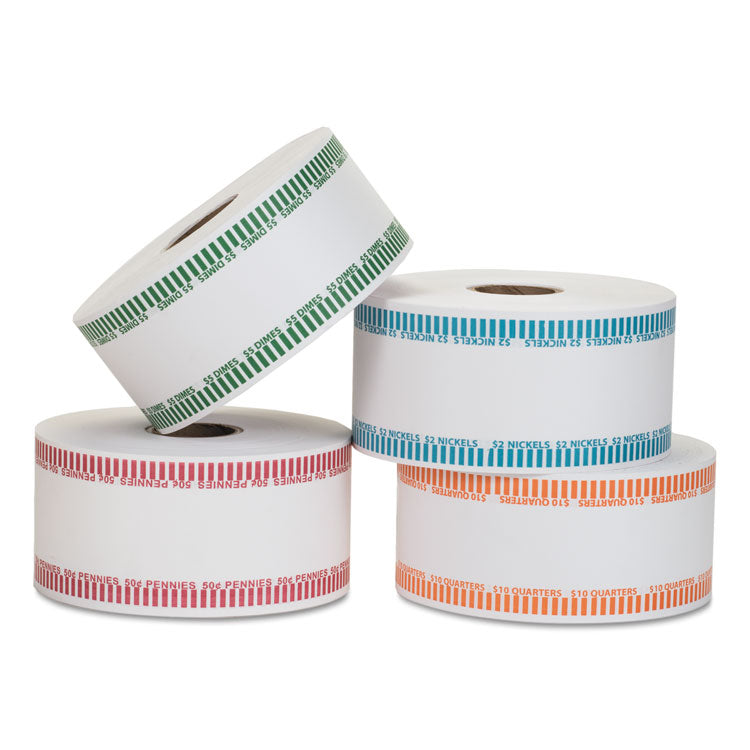 Pap-R Products Automatic Coin Rolls, Pennies, $.50, 1900 Wrappers/Roll (CTX50001) 1 Roll