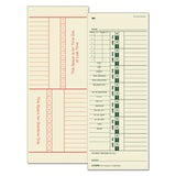 TOPS™ Time Clock Cards, Replacement for 10-800762, Two Sides, 3.5 x 9, 500/Box (TOP1257) Pack of 500