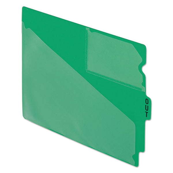 Pendaflex® Colored Poly Out Guides with Center Tab, 1/3-Cut End Tab, Out, 8.5 x 11, Green, 50/Box (PFX13543) Box of 50