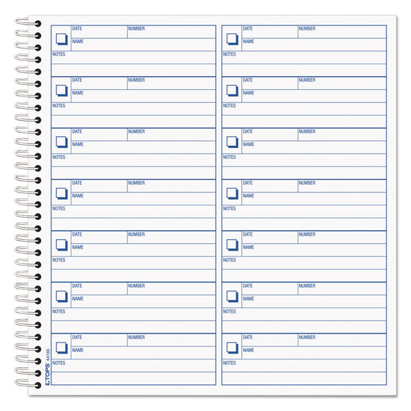 TOPS™ Voice Mail Message Book, One-Part (No Copies), 4 x 1.14, 14 Forms/Sheet, 1,400 Forms Total (TOP44165) Each