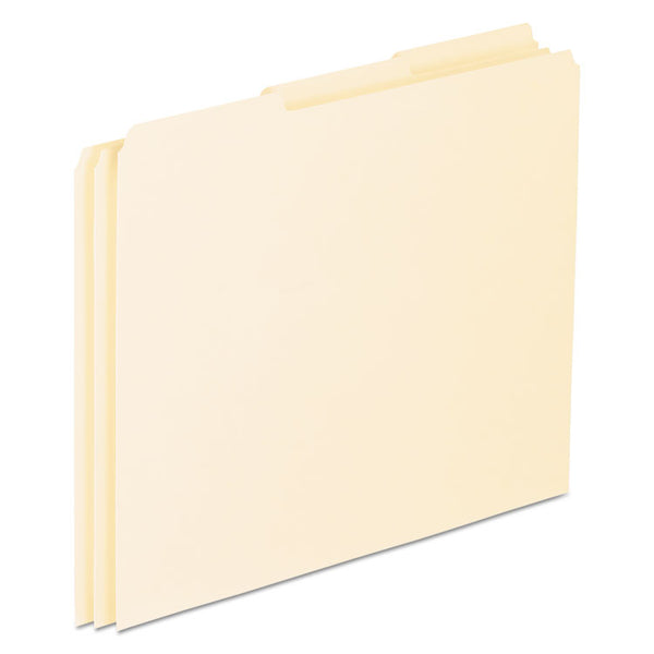 Pendaflex® Blank Top Tab File Guides, 1/3-Cut Top Tab, Blank, 8.5 x 11, Manila, 100/Box (PFXEN203)