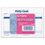 TOPS™ Petty Cash Slips, One-Part (No Copies), 5 x 3.5, 50 Forms/Pad, 12 Pads/Pack (TOP3008) Pack of 12