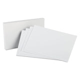 Oxford™ Unruled Index Cards, 5 x 8, White, 100/Pack (OXF50)