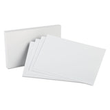 Oxford™ Unruled Index Cards, 5 x 8, White, 100/Pack (OXF50) Pack of 100