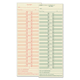 TOPS™ Time Clock Cards, Replacement for 10-100382/1950-9631, Two Sides, 3.5 x 10.5, 500/Box (TOP1276) Pack of 500