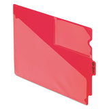 Pendaflex® Colored Poly Out Guides with Center Tab, 1/3-Cut End Tab, Out, 8.5 x 11, Red, 50/Box (PFX13541) Box of 50