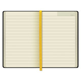 TOPS™ Idea Collective Journal, Hardcover with Elastic Closure, 1-Subject, Wide/Legal Rule, Black Cover, (96) 5.5 x 3.5 Sheets (TOP56874) Each