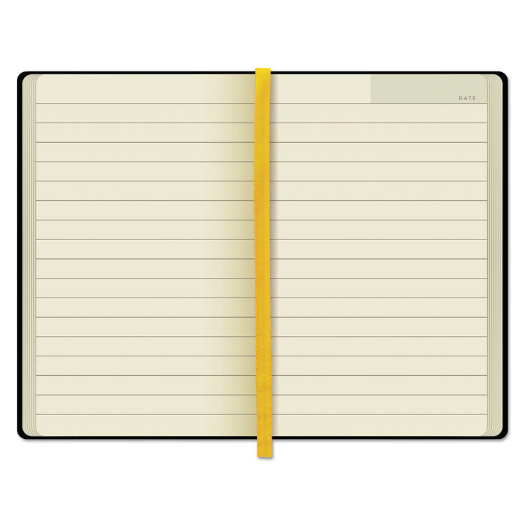 TOPS™ Idea Collective Journal, Hardcover with Elastic Closure, 1-Subject, Wide/Legal Rule, Black Cover, (96) 5.5 x 3.5 Sheets (TOP56874) Each