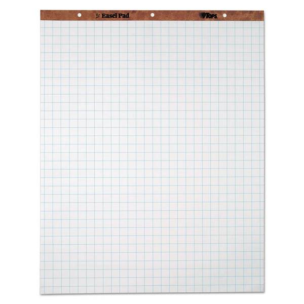 TOPS™ Easel Pads, Quadrille Rule (1 sq/in), 27 x 34, White, 50 Sheets, 4/Carton (TOP7900)