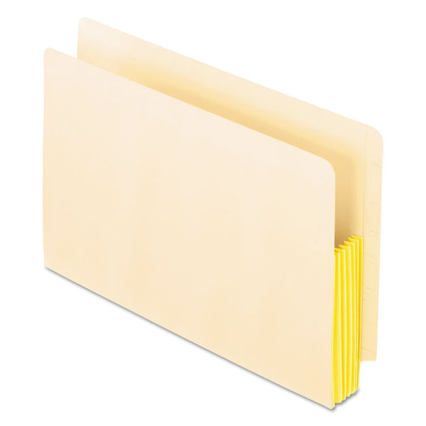 Pendaflex® Manila Drop Front Shelf File Pockets with Rip-Proof-Tape Gusset Top, 5.25" Expansion, Legal Size, Manila, 10/Box (PFX22823) Pack of 10