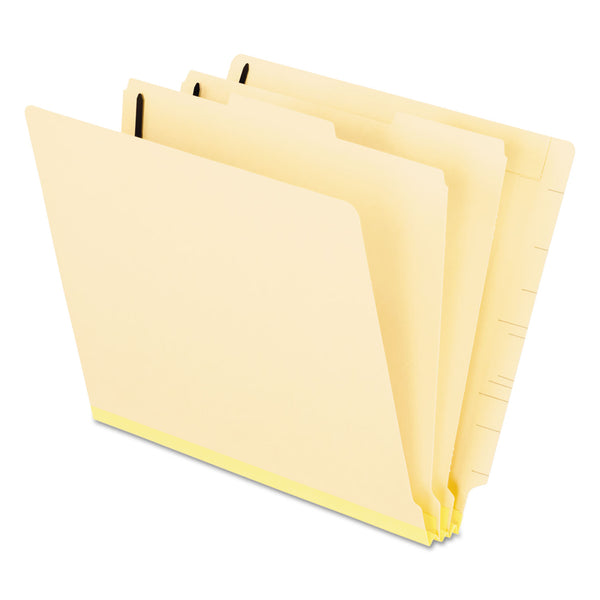 Pendaflex Manila End Tab Classification Folders, 2 Dividers, Letter Size, Manila, 10/Box (ESS13175) Box of 10