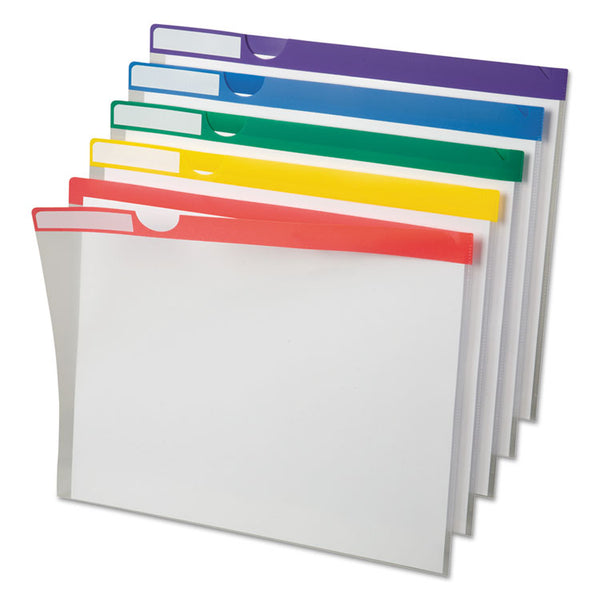 Pendaflex® Clear Poly Index Folders, Letter Size, Assorted Colors, 10/Pack (PFX50981)