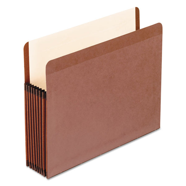 Pendaflex® Premium Reinforced Expanding File Pockets, 7" Expansion, Letter Size, Red Fiber, 5/Box (PFX45302) Box of 5